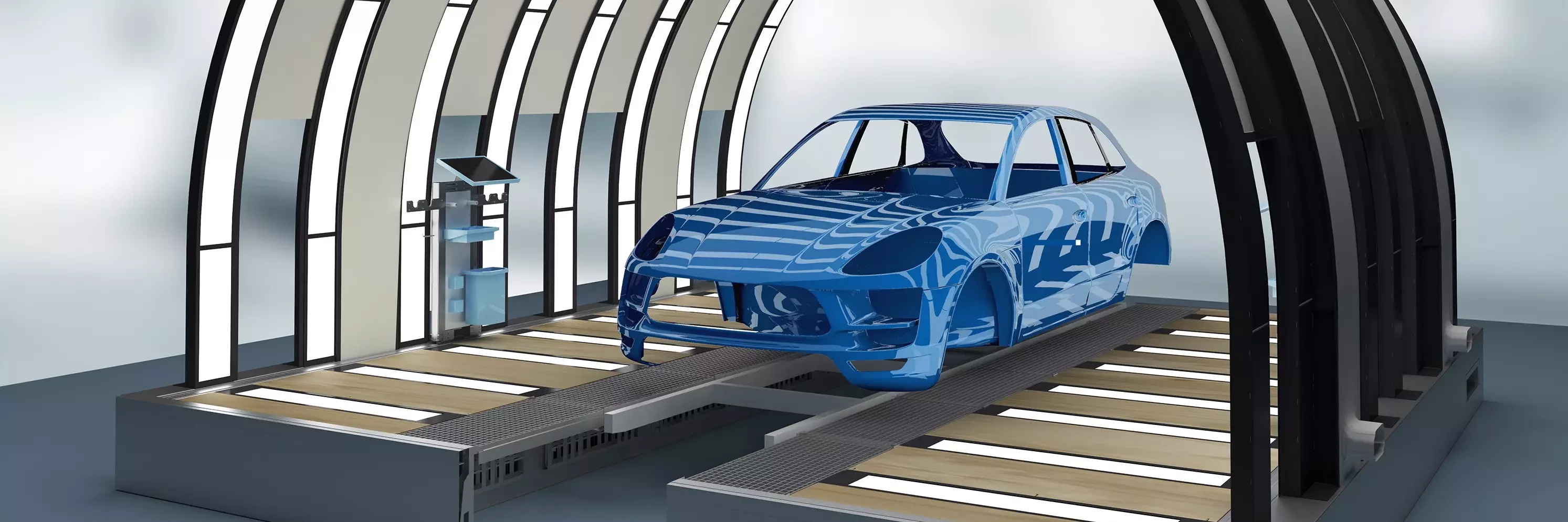 Best surface quality inspection with EcoReflect light tunnel by Dürr