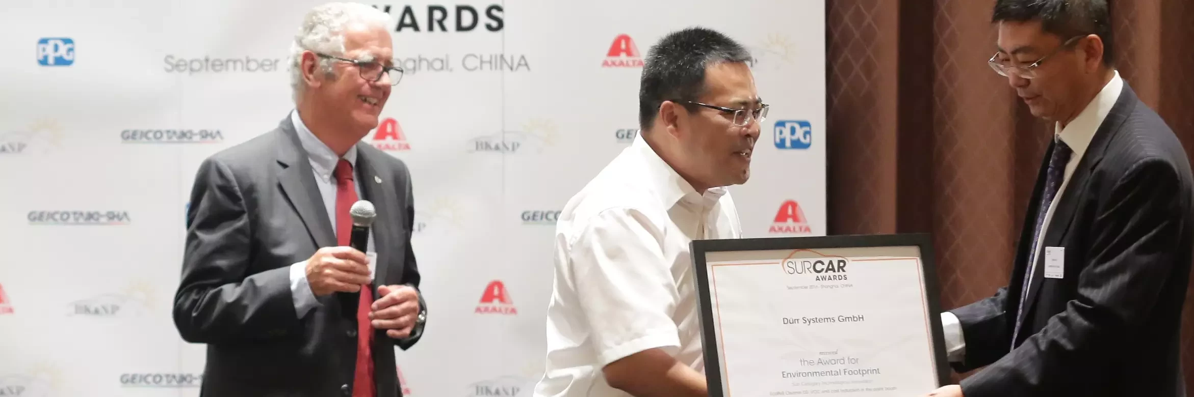 Dürr receives three SURCAR awards