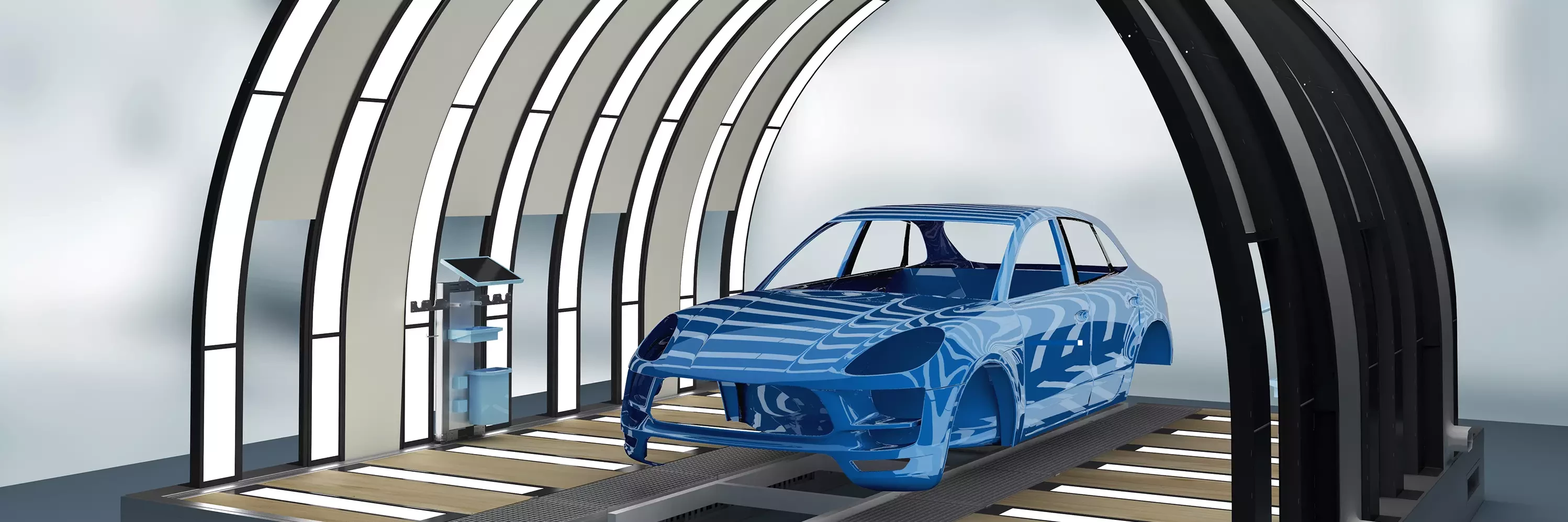 Dürr's EcoReflect is a innovative light tunnel for checking surface quality