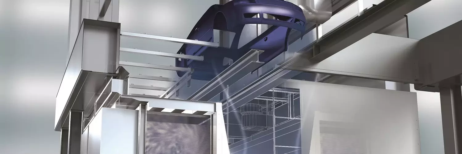 Overspray separation with EcoDryScrubber by Dürr